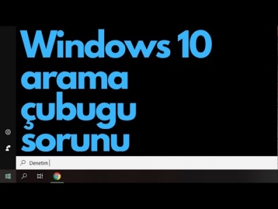 WİNDOWS 10 | ARAMA ÇUBUĞU HATASINA KESİN ÇÖZÜM (Şubat 2020)