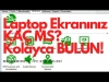 Laptoplarda PANELİN KAÇ MS OLDUĞU NASIL ÖĞRENİLİR? Yeni Seri Laptopları Birlikte Test Ediyoruz!