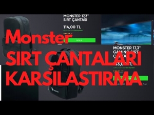 Monster Notebook Sırt Çantaları Karşılaştırma - Taşıma Çantası vs Gaming Sırt Çantası