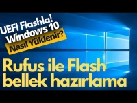 Freedos Laptop&#039;lara UEFI ile WINDOWS PRO KURMA - RUFUS ile Kurulum Flash&#039;ı Hazırlama